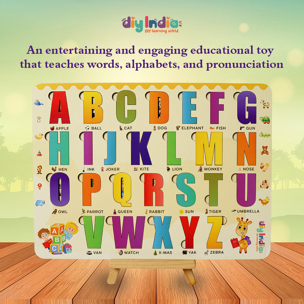 Wooden Number Puzzle Board for Kids