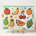 DIY India Wooden Fruits Puzzle Board for Kids | Fruit Learning Educational Toy | MDF Kids Puzzle