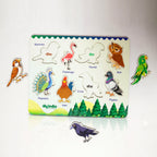 DIY India Wooden Birds Puzzle Board for Kids | Bird Learning Educational Toy | MDF Kids Puzzle