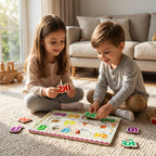 DIY India Gujarati Swar Wooden Puzzle Board for Kids | Gujarati Vowels Learning Educational Toy | MDF Kids Puzzle